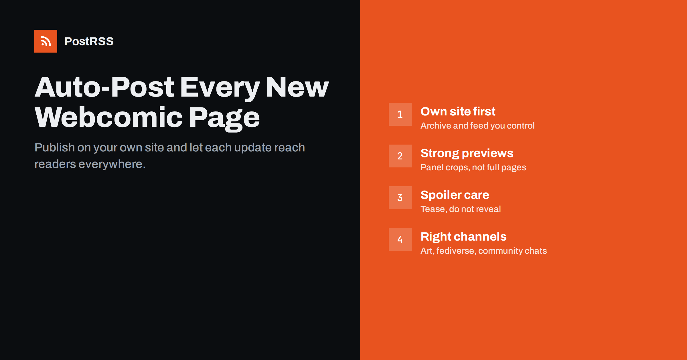 Webcomic Updates: Auto-Post Every New Page Everywhere
