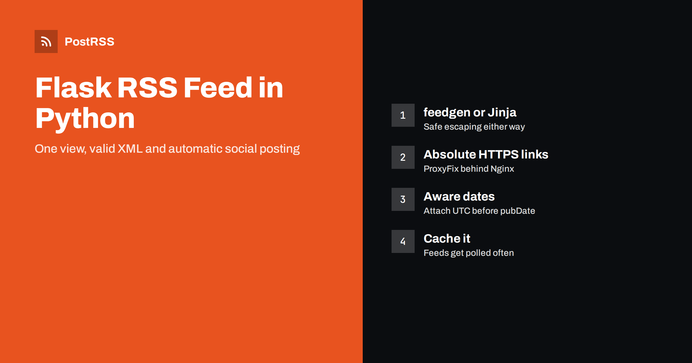 Flask RSS Feed in Python: Generate It and Auto-Post Items