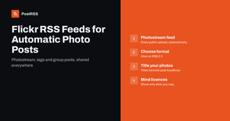 Flickr RSS Feeds: Auto-Post New Photos to Social Networks