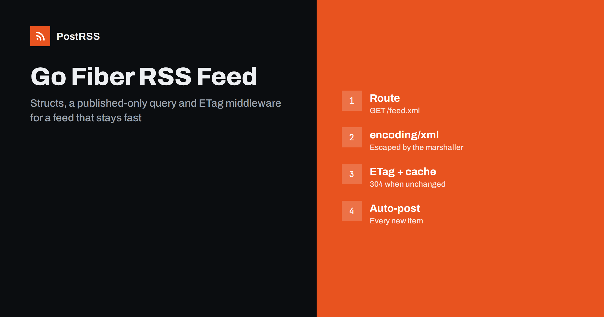 Go Fiber RSS Feed: Build the Handler and Auto-Post Items