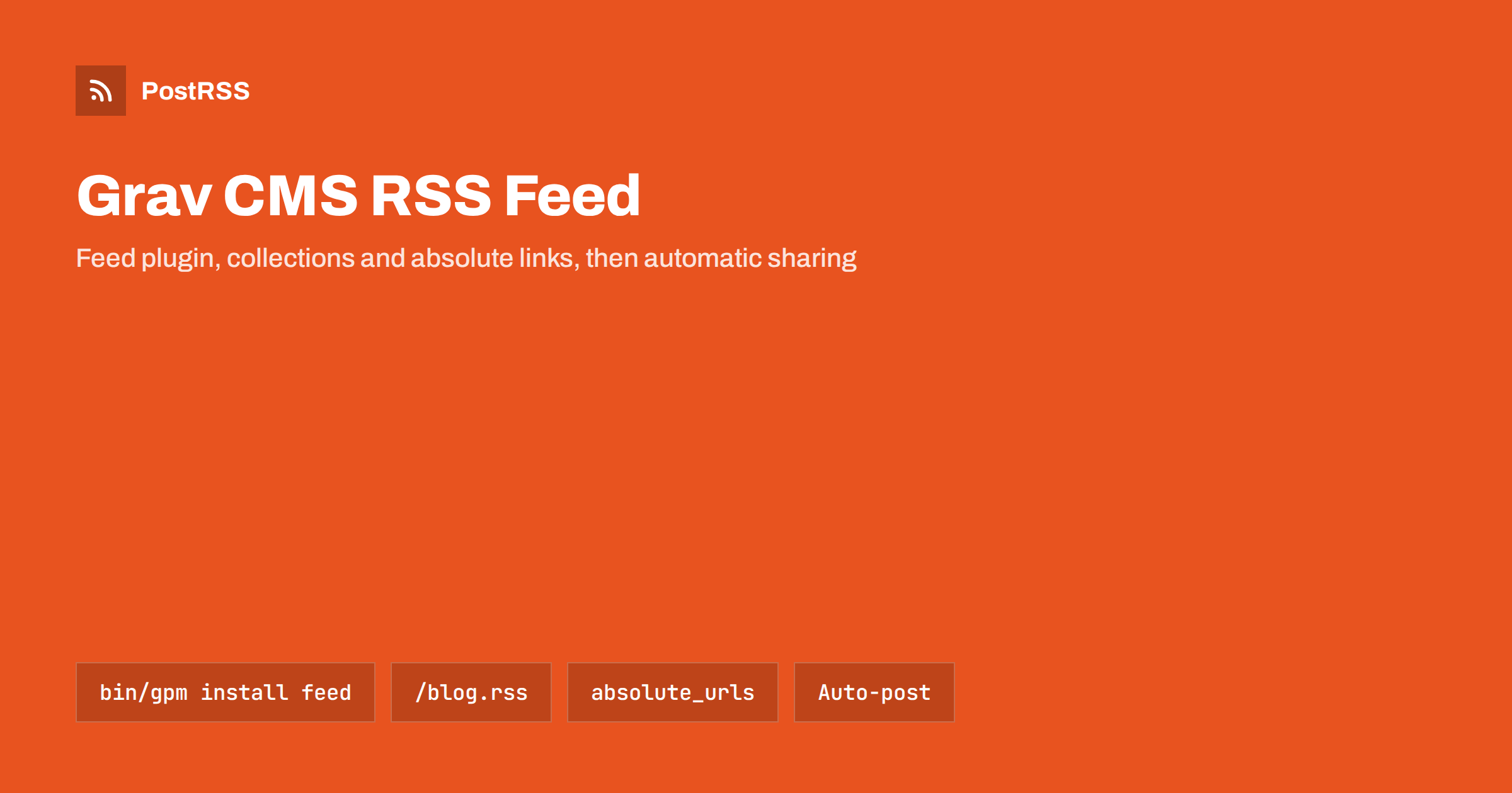 Grav CMS RSS Feed: Configure the Feed Plugin and Auto-Post