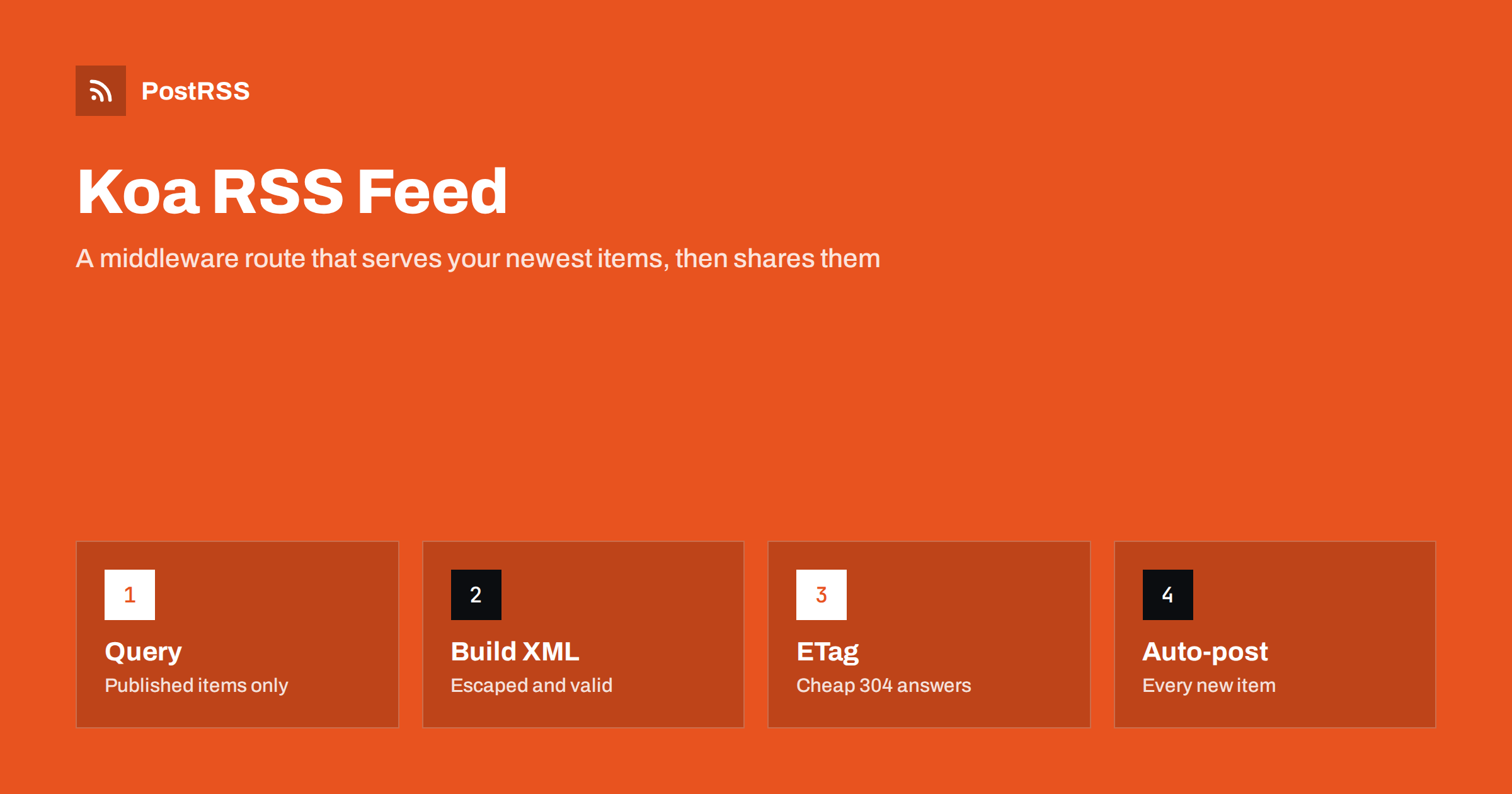 Koa RSS Feed: Build a Middleware Route and Auto-Post