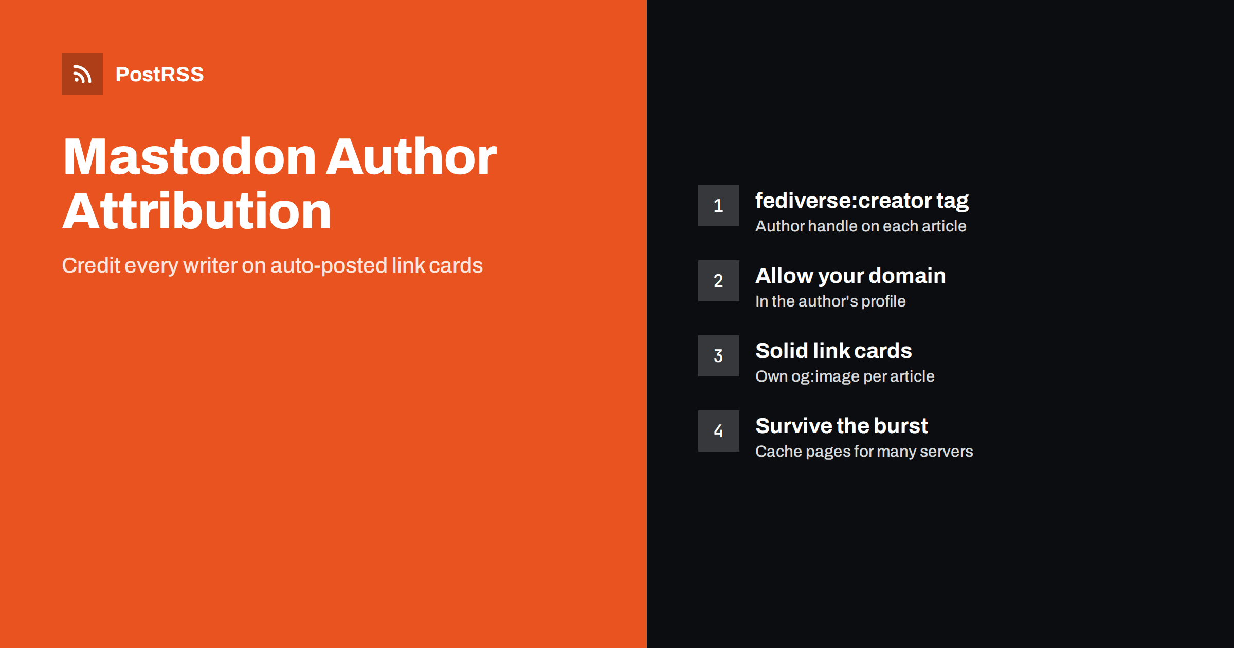 Mastodon Author Attribution for Auto-Posted Articles