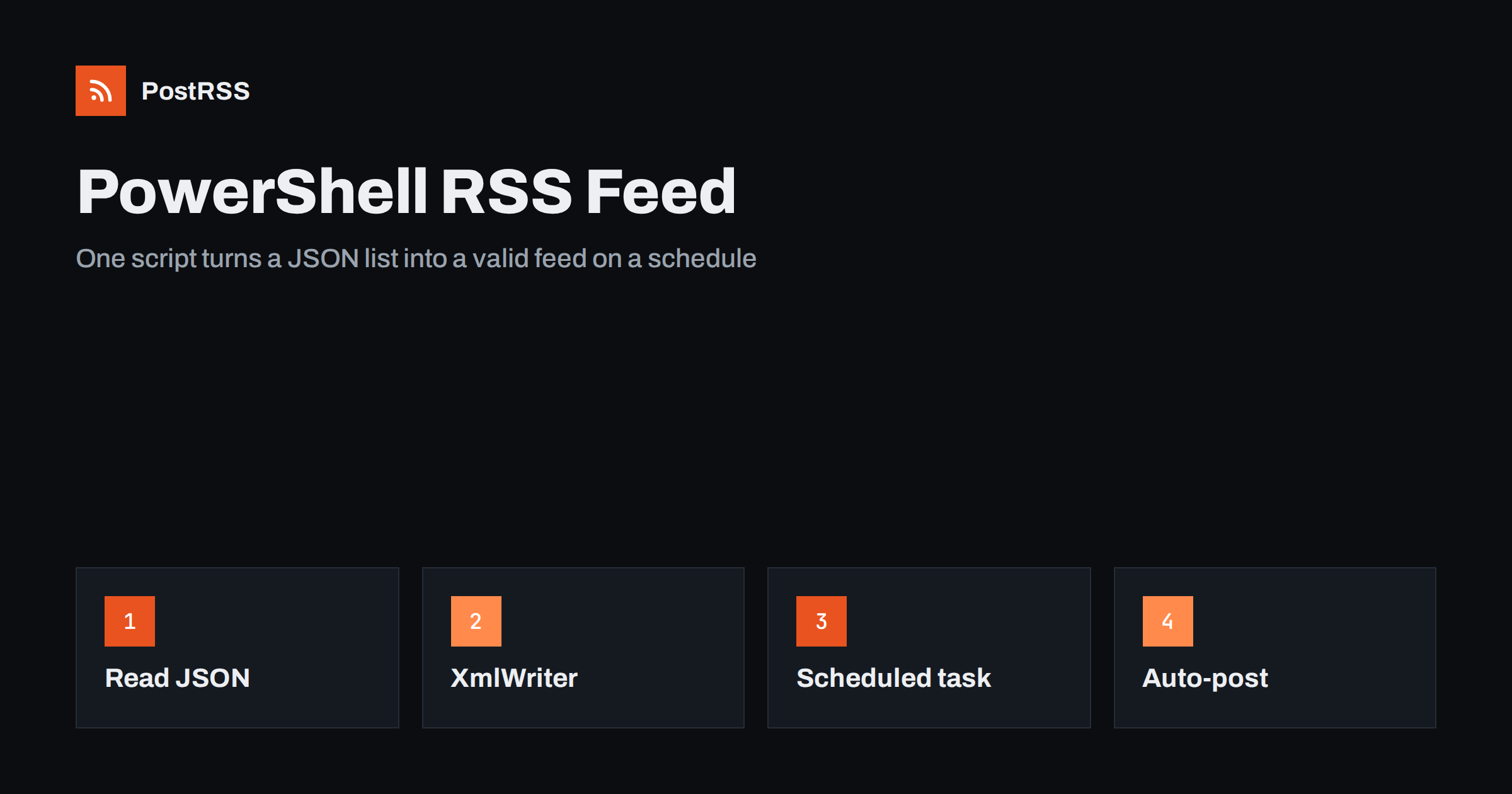 PowerShell RSS Feed Generator: Build and Auto-Post a Feed