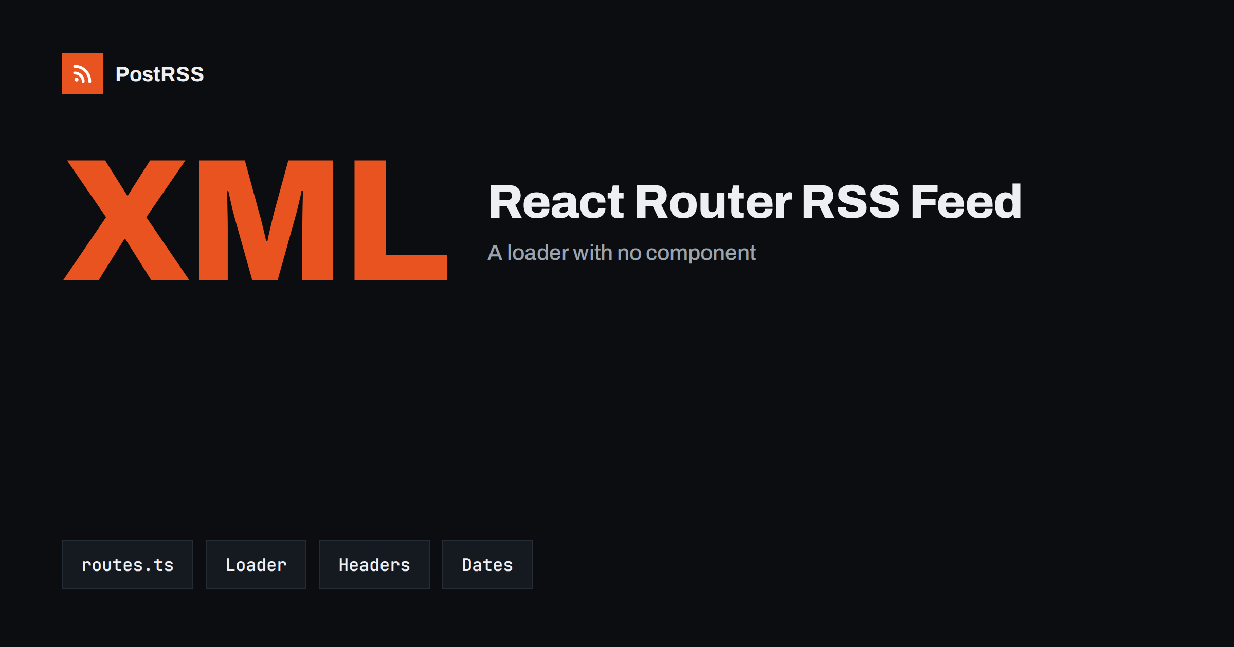 React Router RSS Feed: A Resource Route, Dates and Caching
