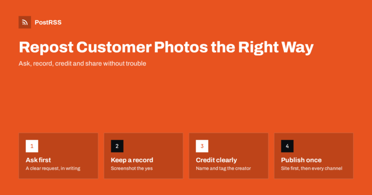 How to Repost Customer Photos With Permission and Credit