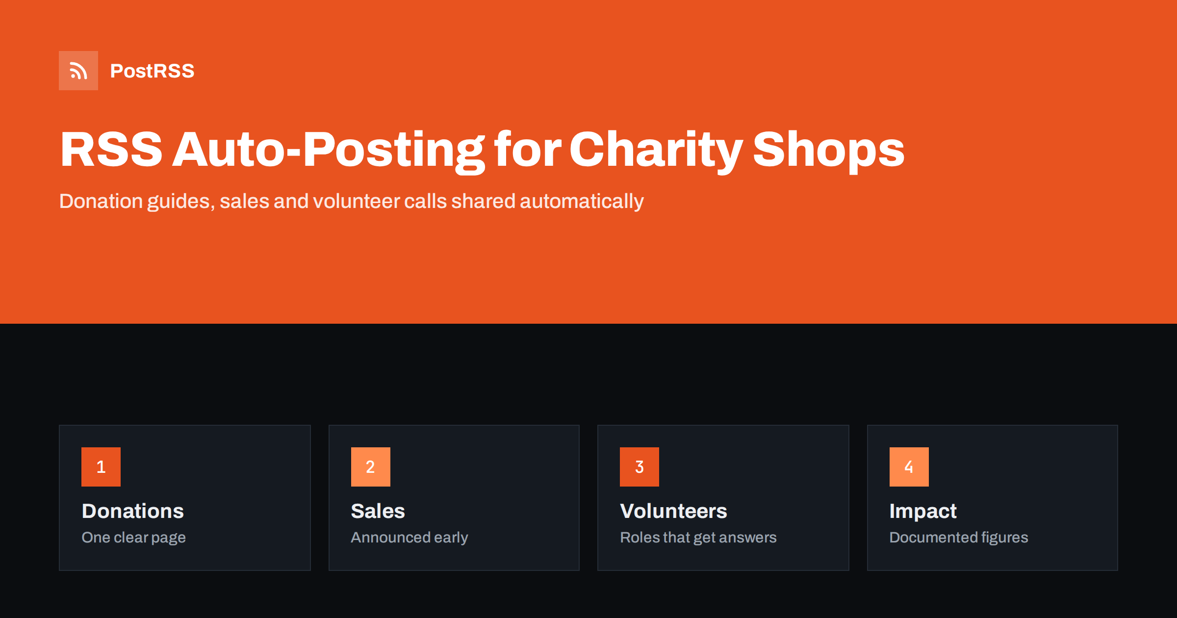 RSS Auto-Posting for Charity Shops and Thrift Stores
