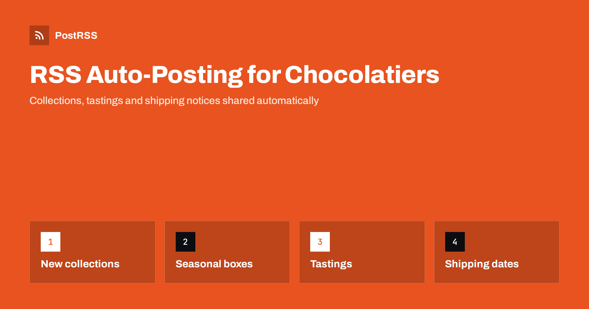 RSS Auto-Posting for Chocolatiers and Confectionery Shops