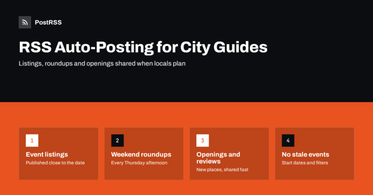RSS Auto-Posting for City Guides and What’s-On Sites