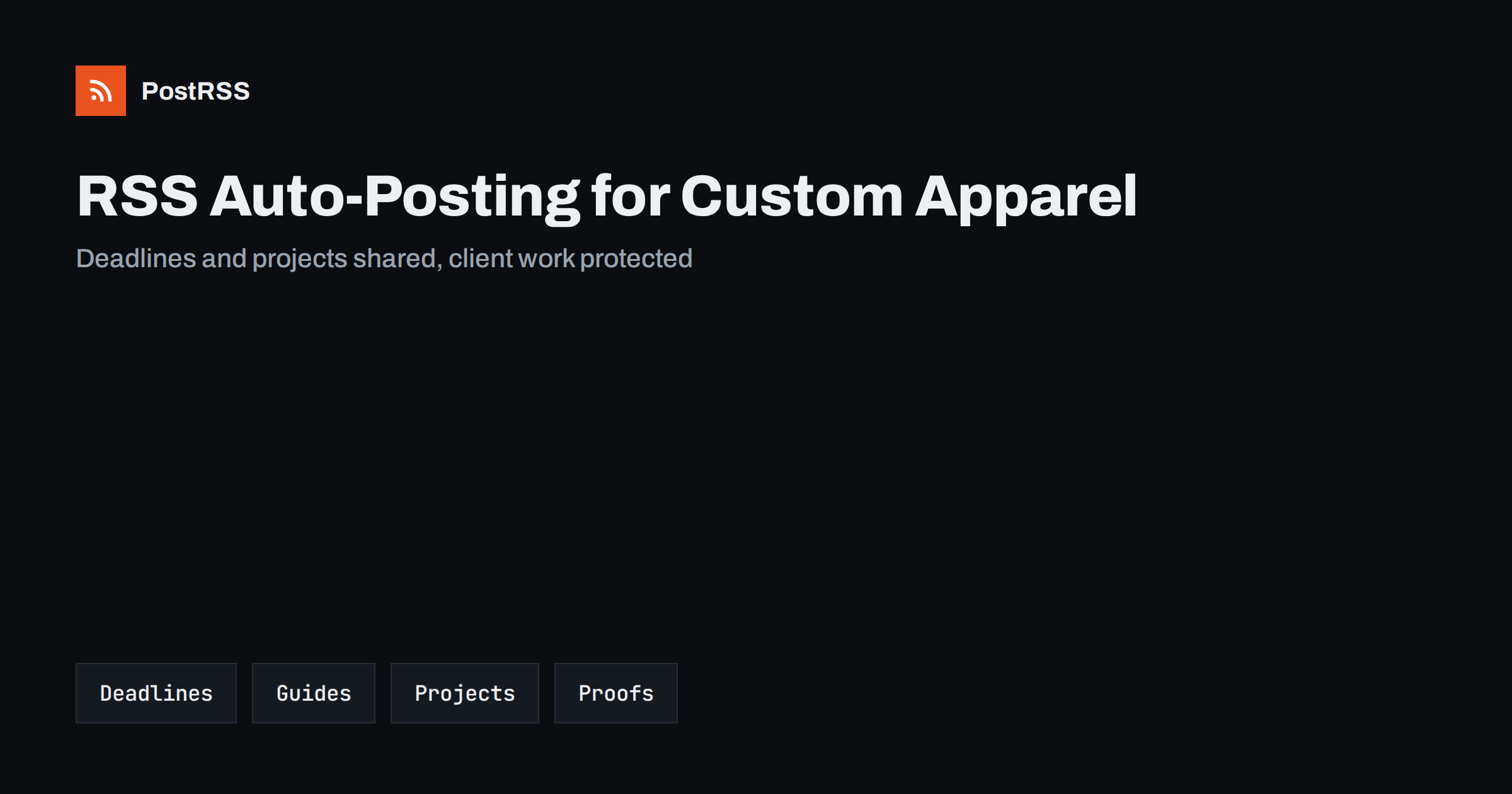 RSS Auto-Posting for Custom Apparel and Embroidery Shops