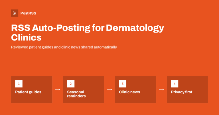 RSS Auto-Posting for Dermatology Clinics and Skin Doctors