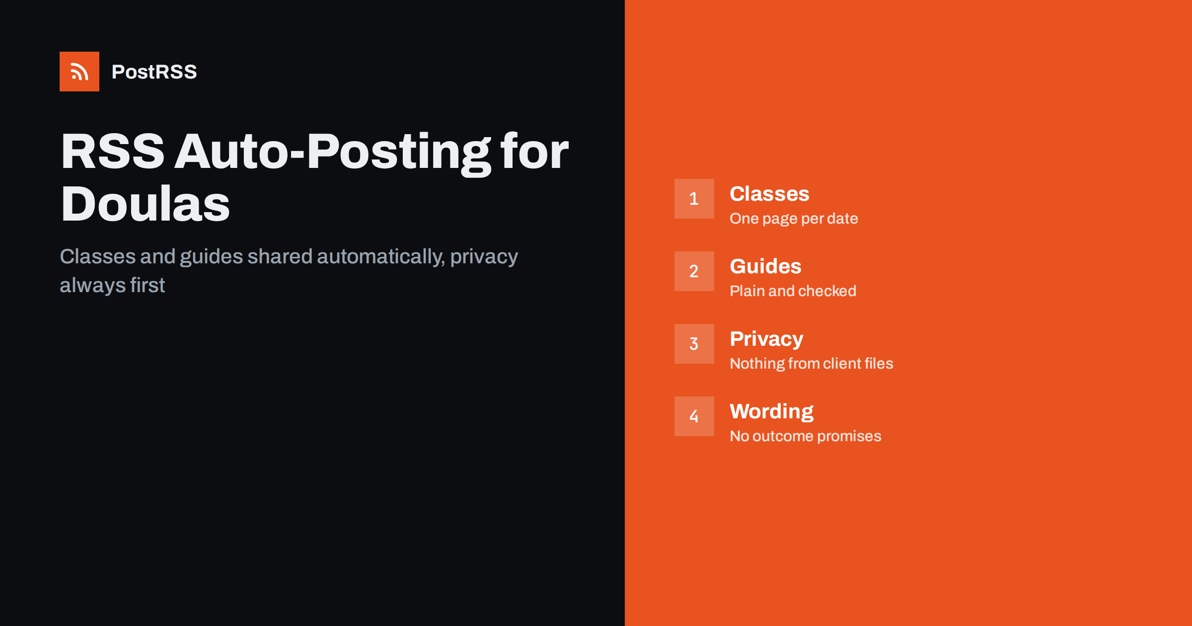 RSS Auto-Posting for Doulas and Birth Centers