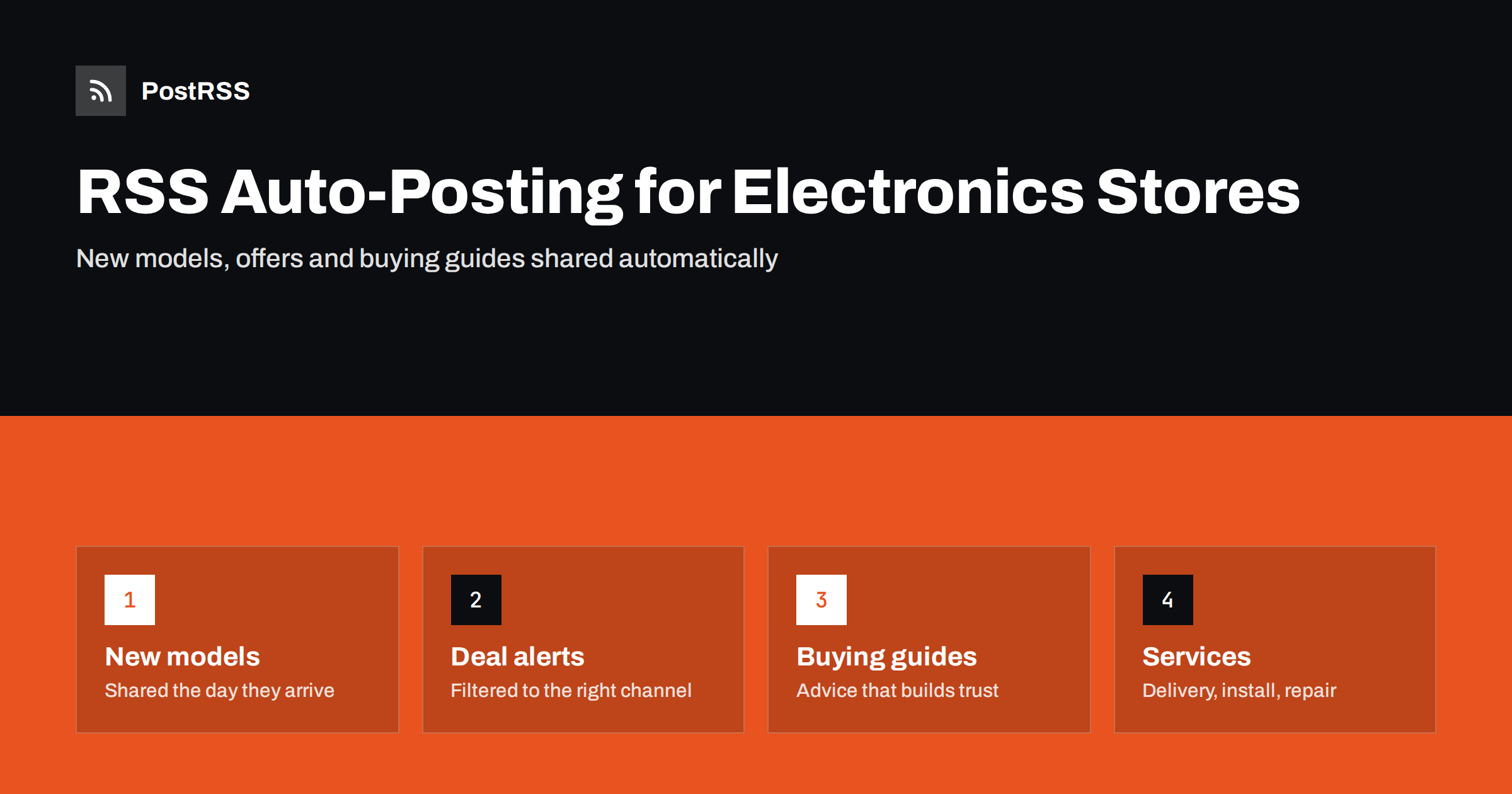 RSS Auto-Posting for Electronics and Appliance Stores