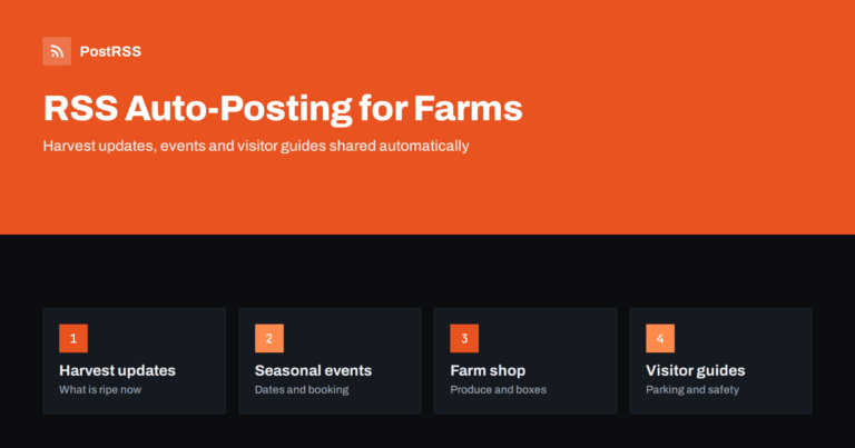 RSS Auto-Posting for Farms and Pick-Your-Own Orchards
