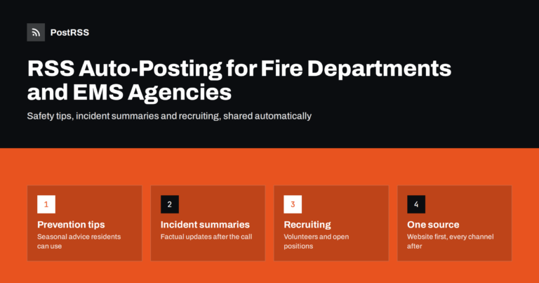 RSS Auto-Posting for Fire Departments and EMS Agencies