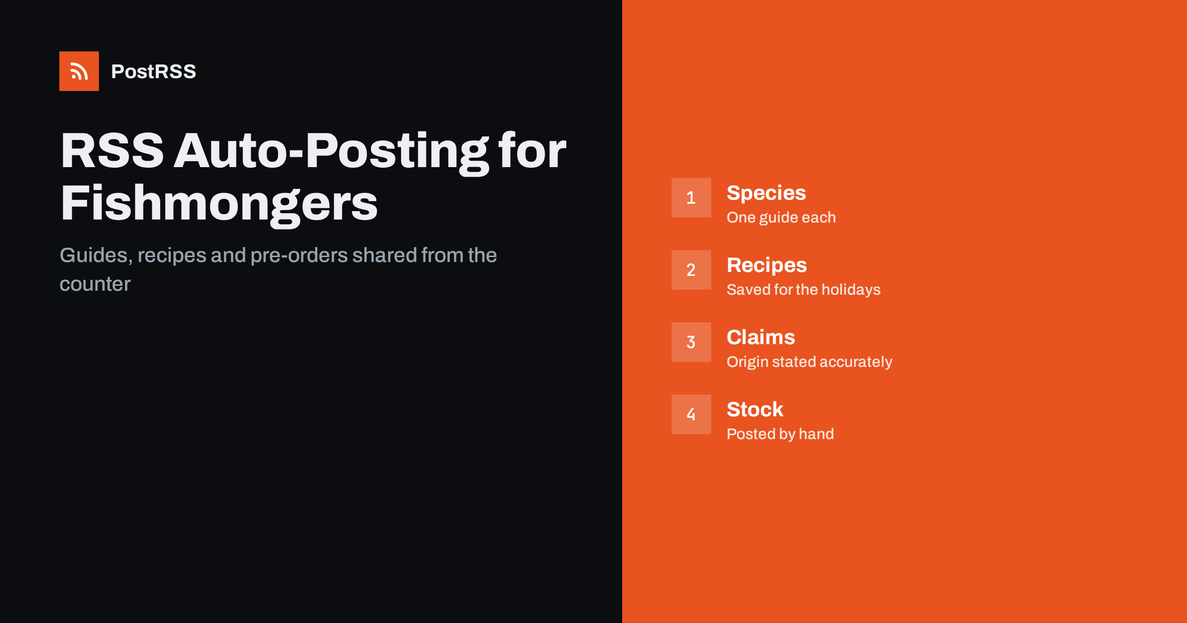 RSS Auto-Posting for Fishmongers and Seafood Markets