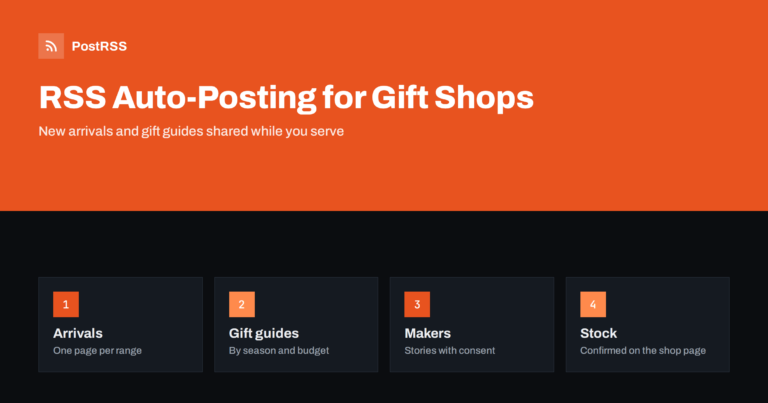 RSS Auto-Posting for Gift Shops and Souvenir Stores