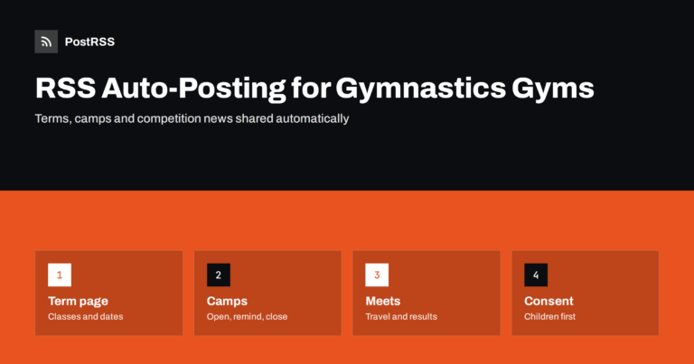 RSS Auto-Posting for Gymnastics and Cheer Gyms