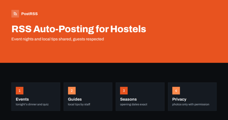 RSS Auto-Posting for Hostels, Guesthouses and Small Inns