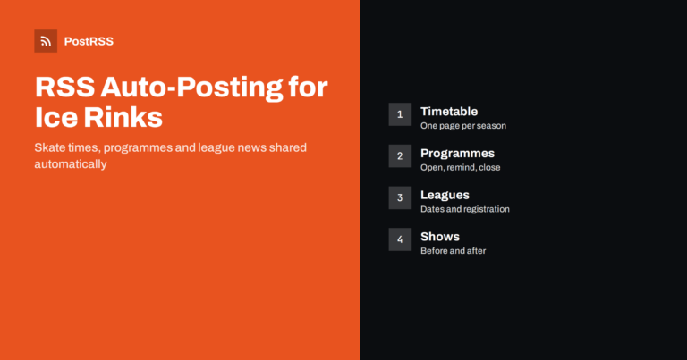 RSS Auto-Posting for Ice Rinks and Skating Clubs