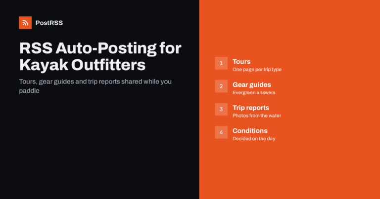 RSS Auto-Posting for Kayak and Canoe Outfitters