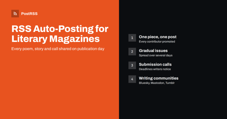 RSS Auto-Posting for Literary Magazines and Poetry Journals