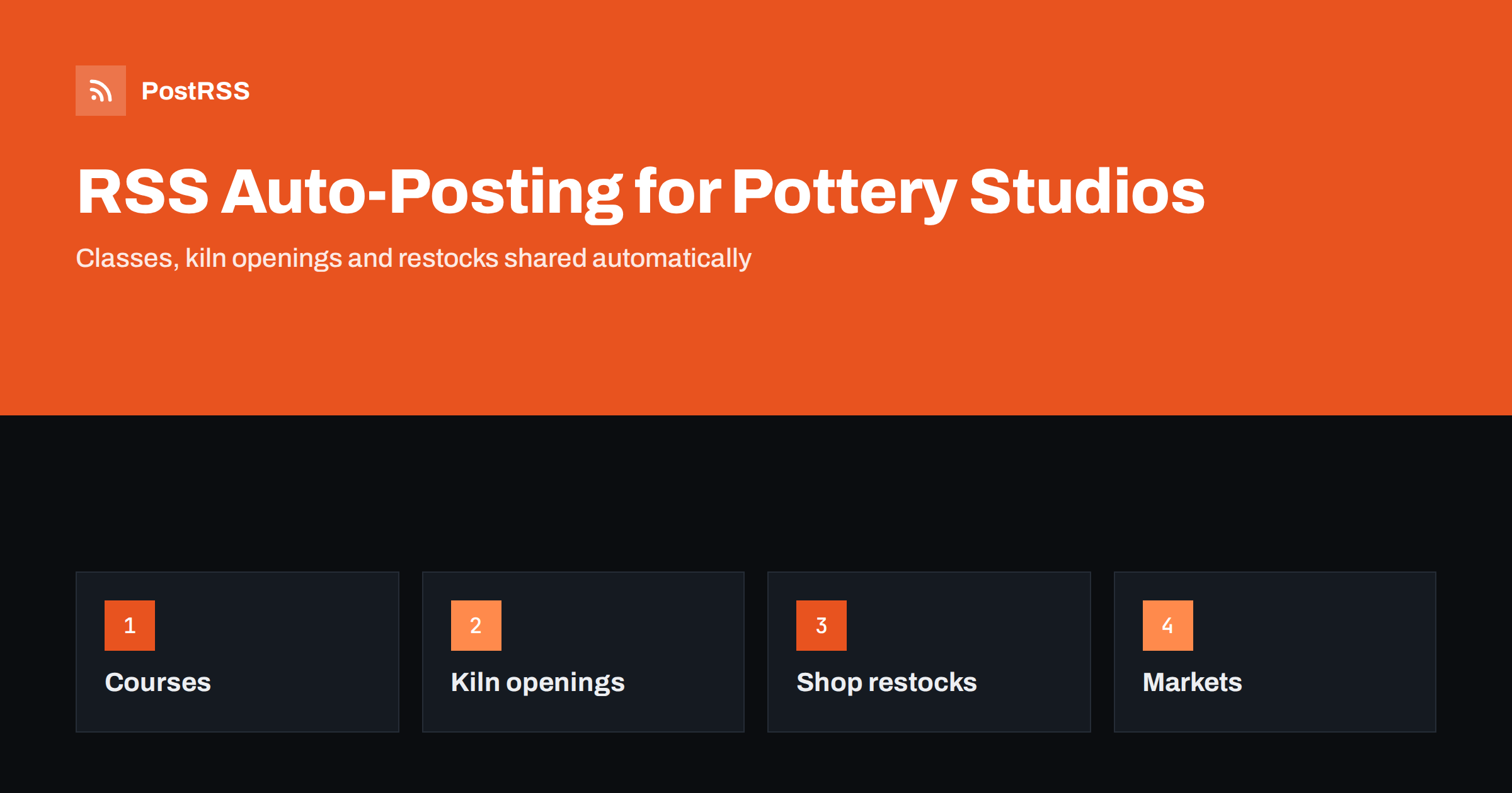 RSS Auto-Posting for Pottery Studios and Ceramic Makers