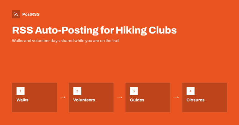 RSS Auto-Posting for Nature Reserves and Hiking Clubs