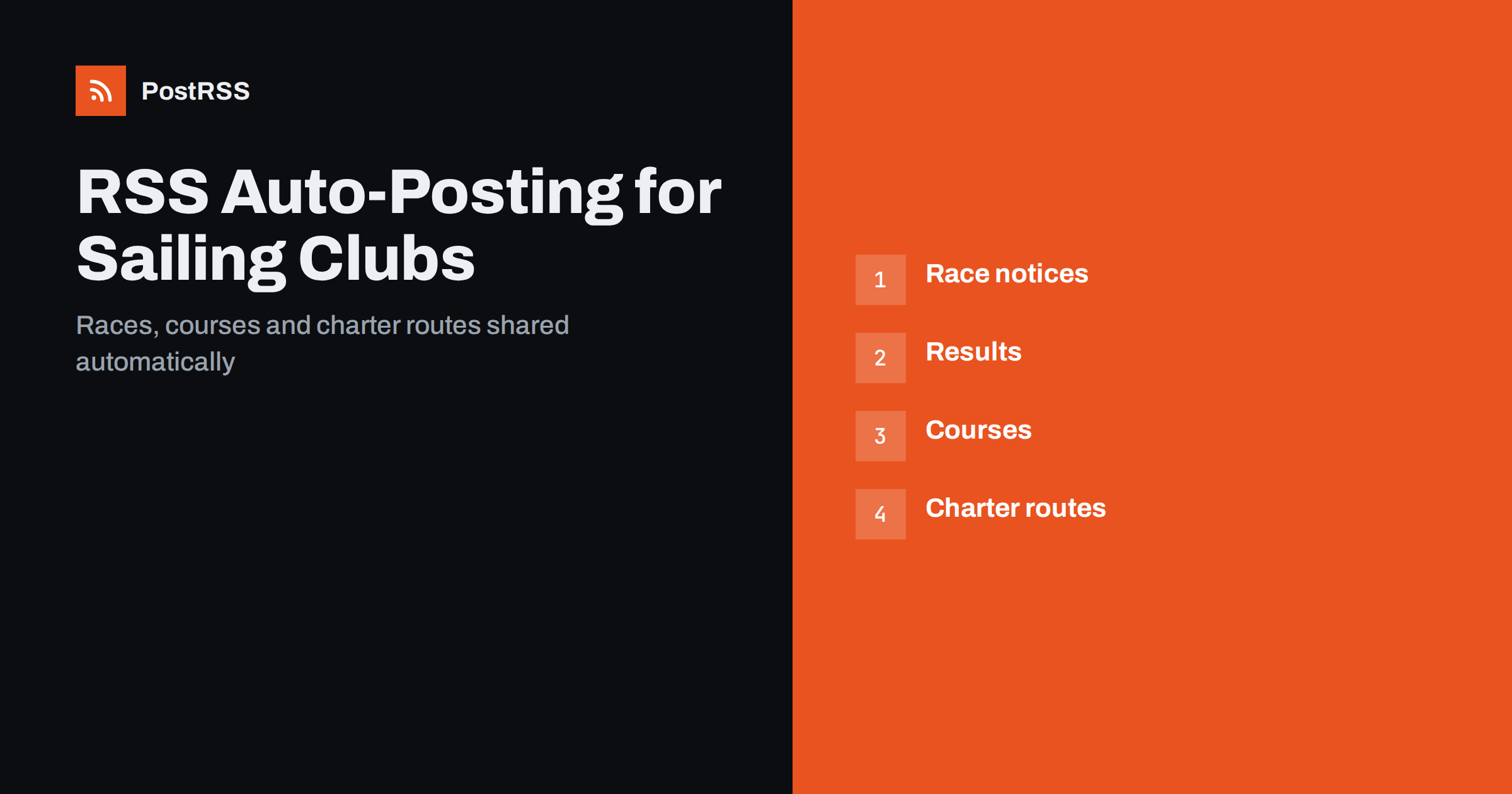 RSS Auto-Posting for Sailing Clubs and Yacht Charter Companies