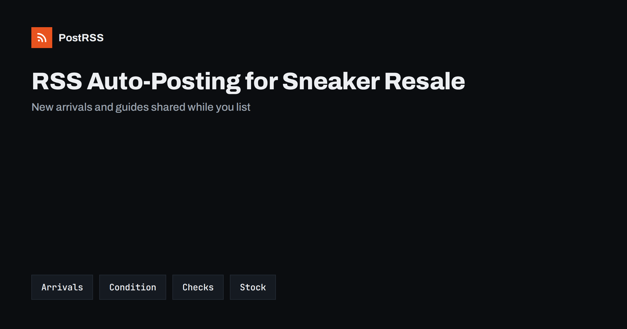 RSS Auto-Posting for Sneaker and Streetwear Resale Shops