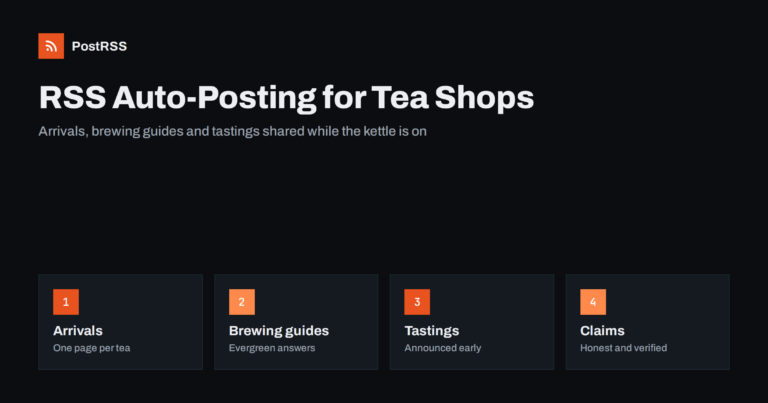 RSS Auto-Posting for Tea Houses and Specialty Tea Shops