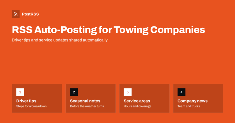 RSS Auto-Posting for Towing and Roadside Assistance Companies
