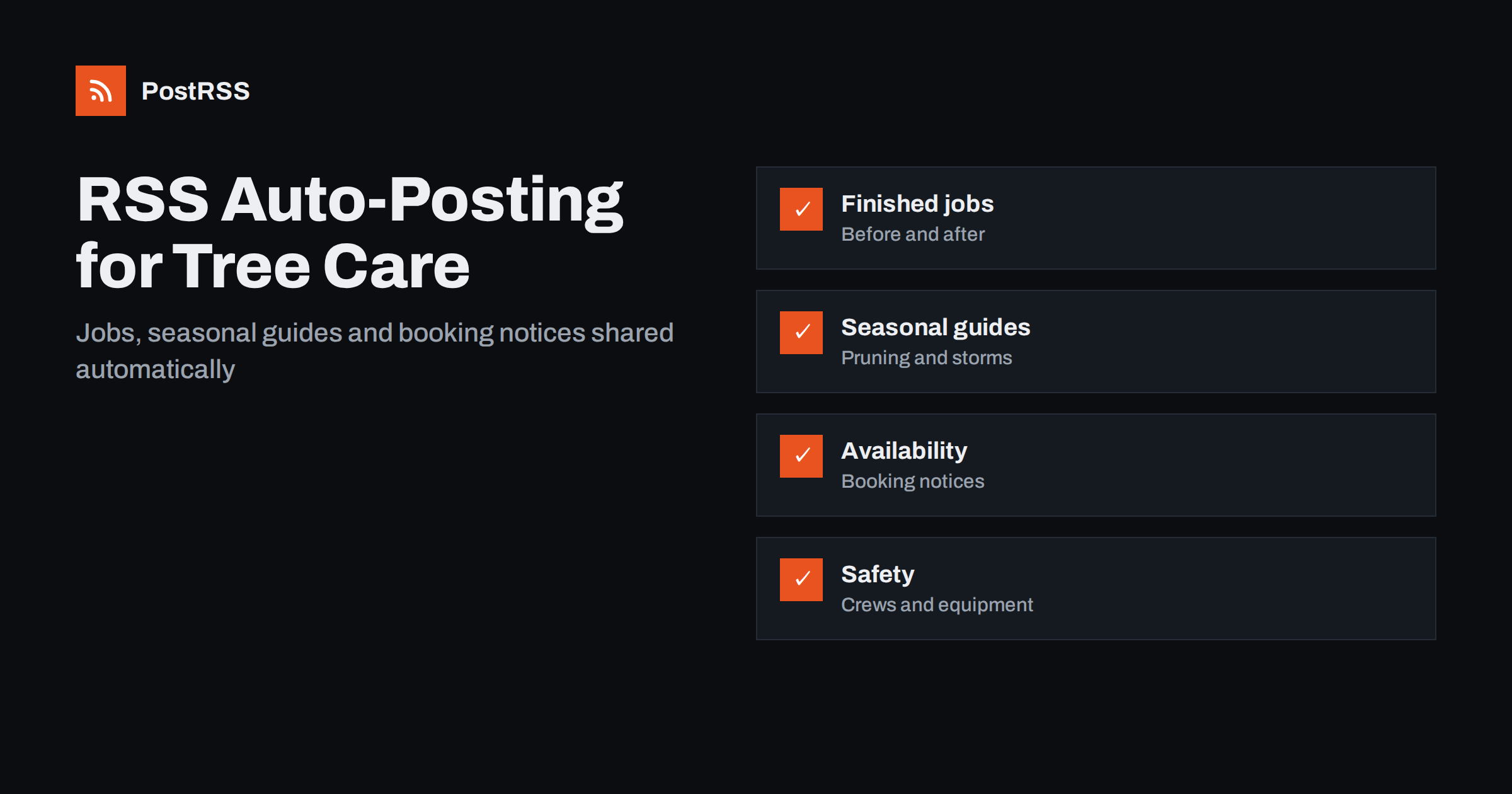 RSS Auto-Posting for Tree Care and Arborist Companies