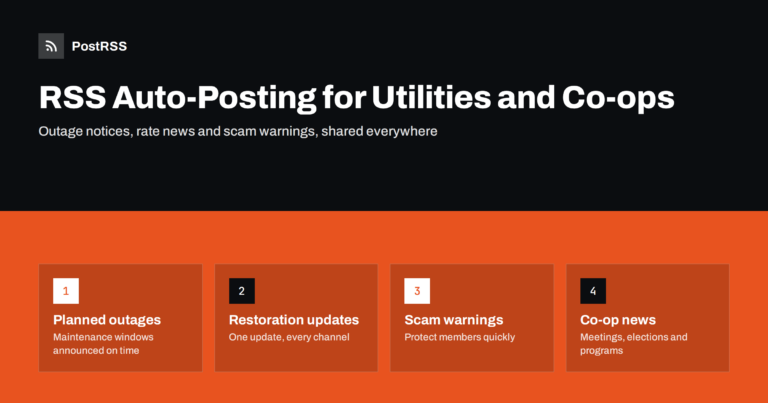 RSS Auto-Posting for Utilities and Electric Cooperatives