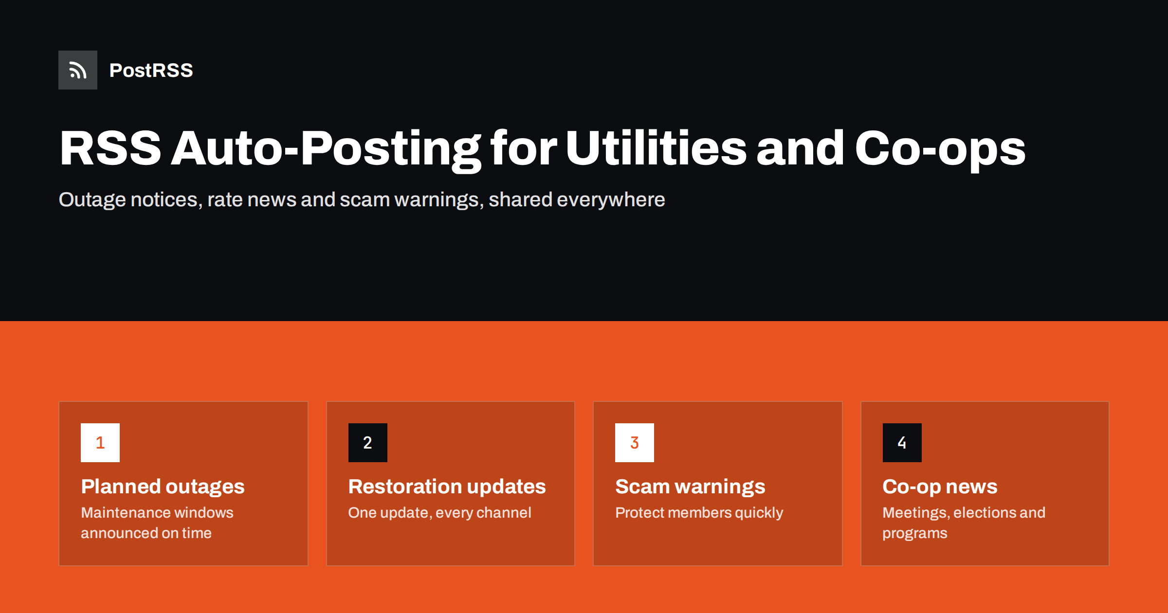 RSS Auto-Posting for Utilities and Electric Cooperatives