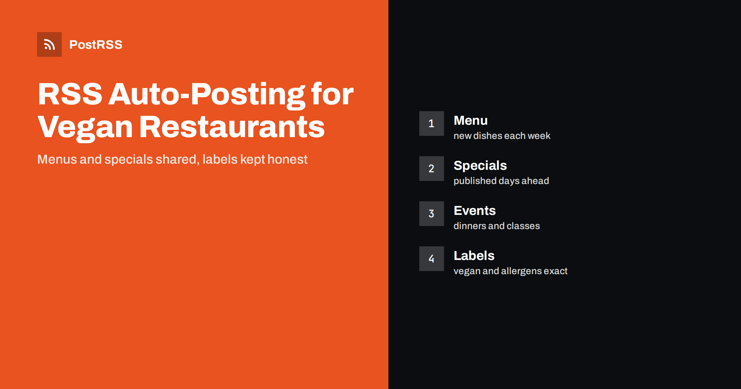 RSS Auto-Posting for Vegan and Plant-Based Restaurants