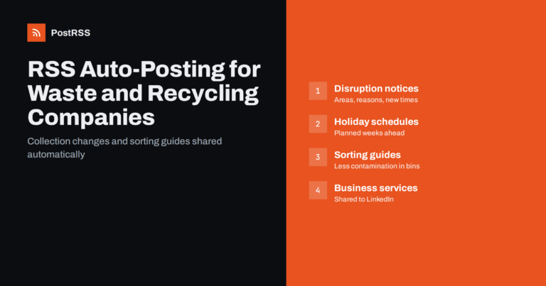 RSS Auto-Posting for Waste Collection and Recycling Companies