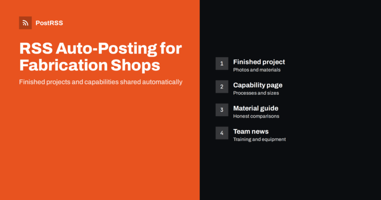 RSS Auto-Posting for Welding and Metal Fabrication Shops