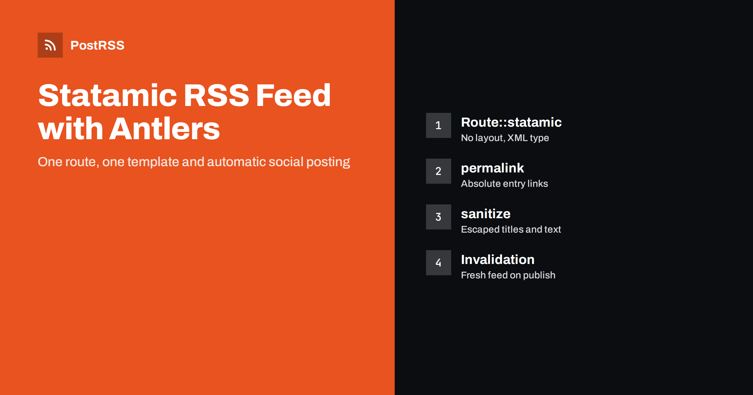 Statamic RSS Feed: Build It with Antlers and Auto-Post