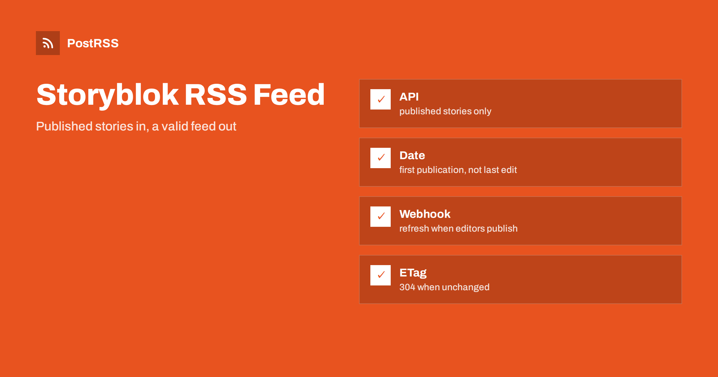 Storyblok RSS Feed: Build It From the Content API and Share